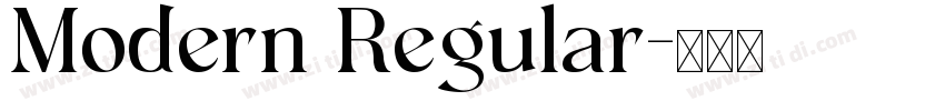 Modern Regular字体转换